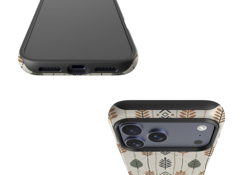 Birch and Linen Pattern by Elsi Vaarala — Magsafe Tough Case for iPhone — Finnaij