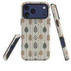 Birch and Linen Pattern by Elsi Vaarala — Magsafe Tough Case for iPhone — Three Quarter — Finnaij