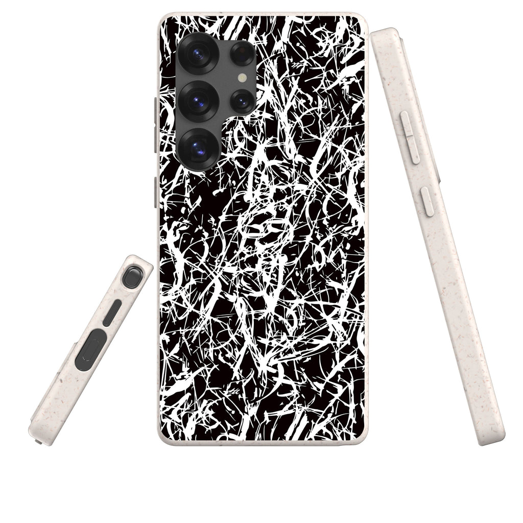 Black-White Grunge Bio-degradable Case for Samsung Galaxy — Finnaij