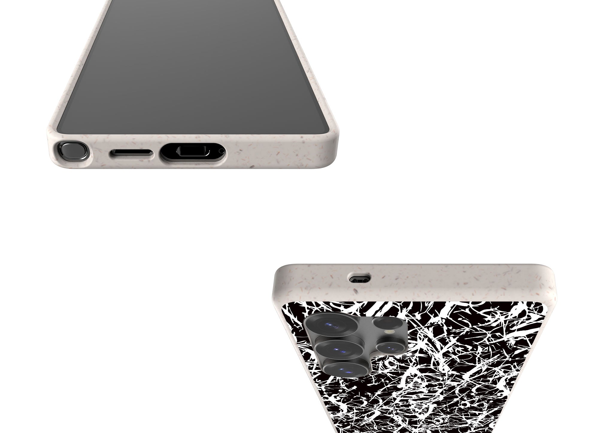 Black-White Grunge Bio-degradable Case for Samsung Galaxy — Finnaij