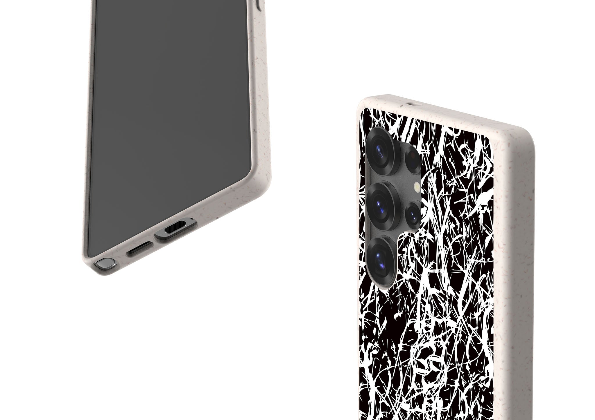 Black-White Grunge Bio-degradable Case for Samsung Galaxy — Finnaij