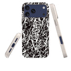 Black-White Grunge — iPhone Bio-degradable Case — Three Quarter — Finnaij