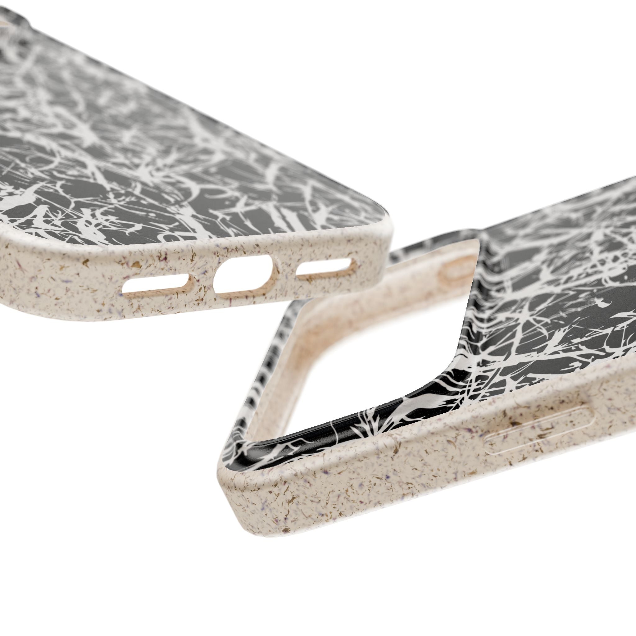 Black-White Grunge — iPhone Bio-degradable Case — Finnaij