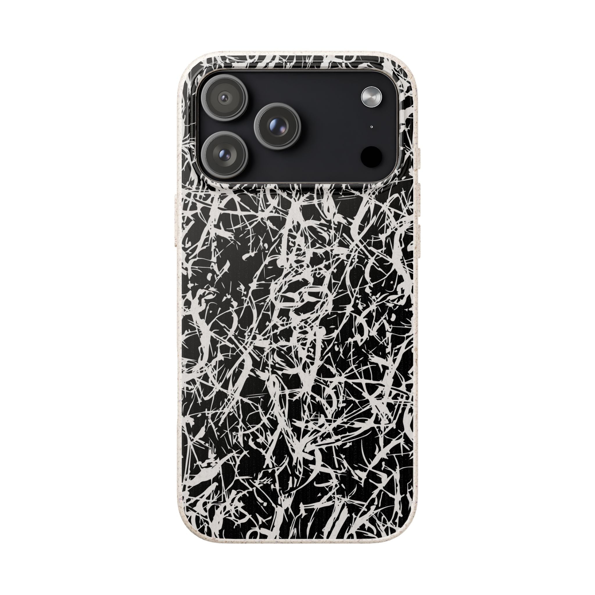 Black-White Grunge — iPhone Bio-degradable Case — Finnaij