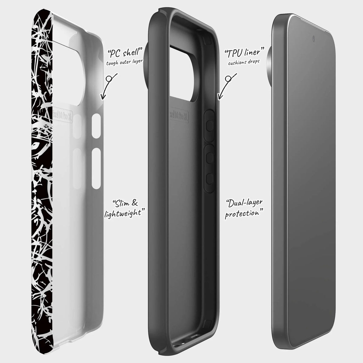 Black-White Grunge — Tough Case for Google — Finnaij
