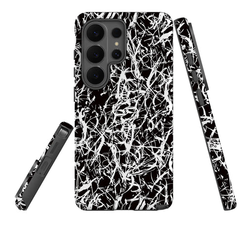 Black-White Grunge — Tough Case for Samsung — Three Quarter — Finnaij