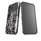 Black-White Grunge — Impact Armour MagSafe Case for iPhone — Finnaij
