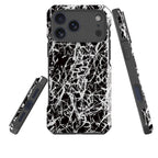 Black-White Grunge — Impact Armour MagSafe Case for iPhone — Three Quarter — Finnaij
