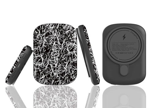 Black-White Grunge — MagSafe CHARGEPOD — Finnaij