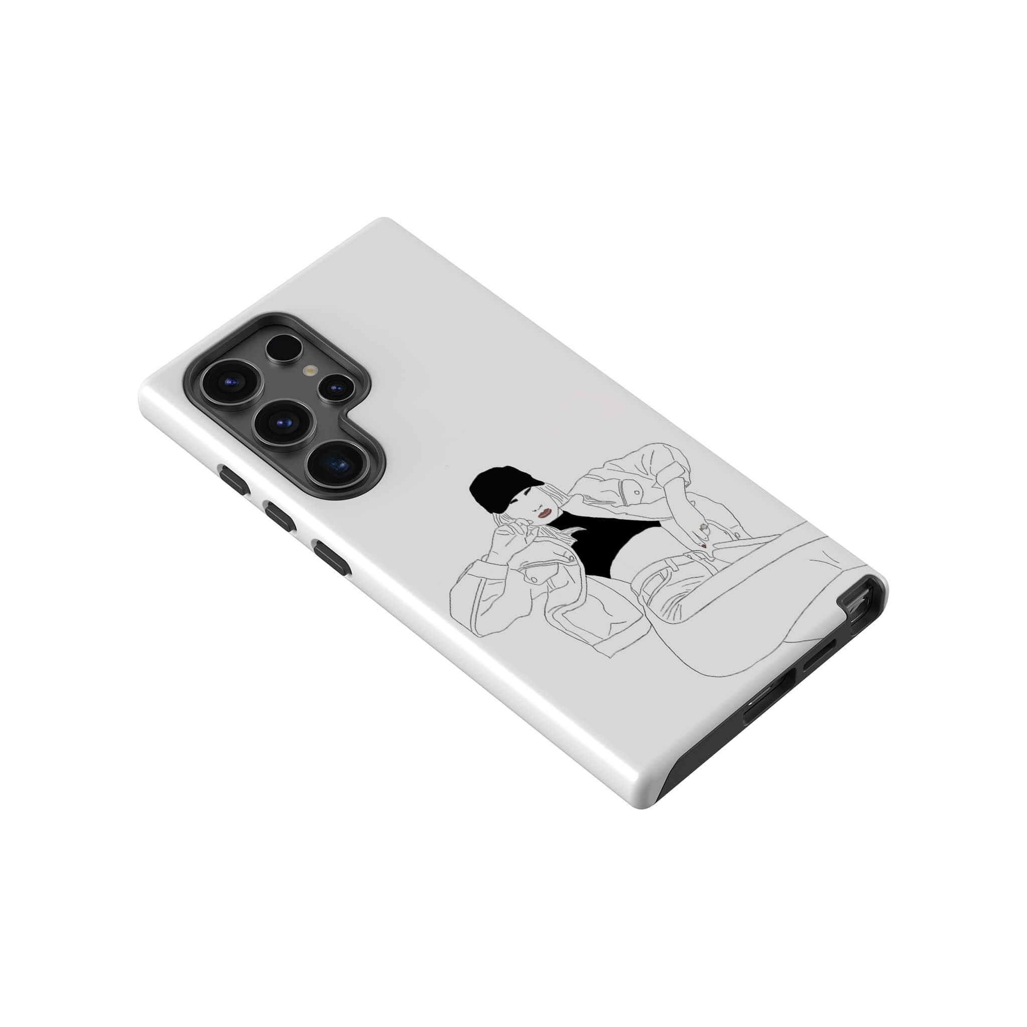 Black Cap by Keagan Haight Tough Case for Samsung Galaxy — Finnaij