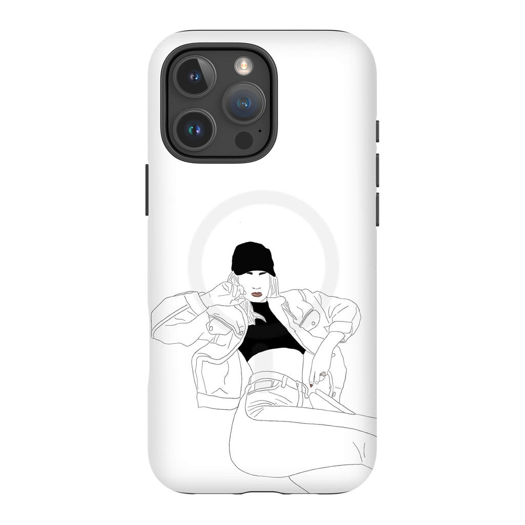 Black Cap by Keagan Haight — Magsafe Tough Case for iPhone — Finnaij