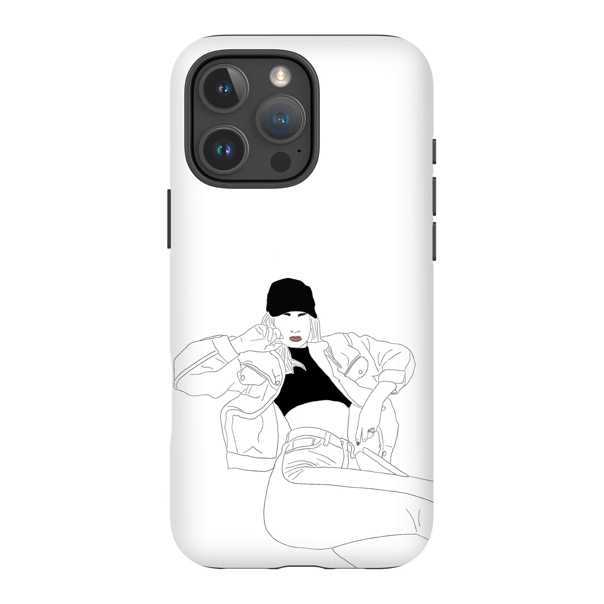 Black Cap by Keagan Haight Tough Case for iPhone — Finnaij