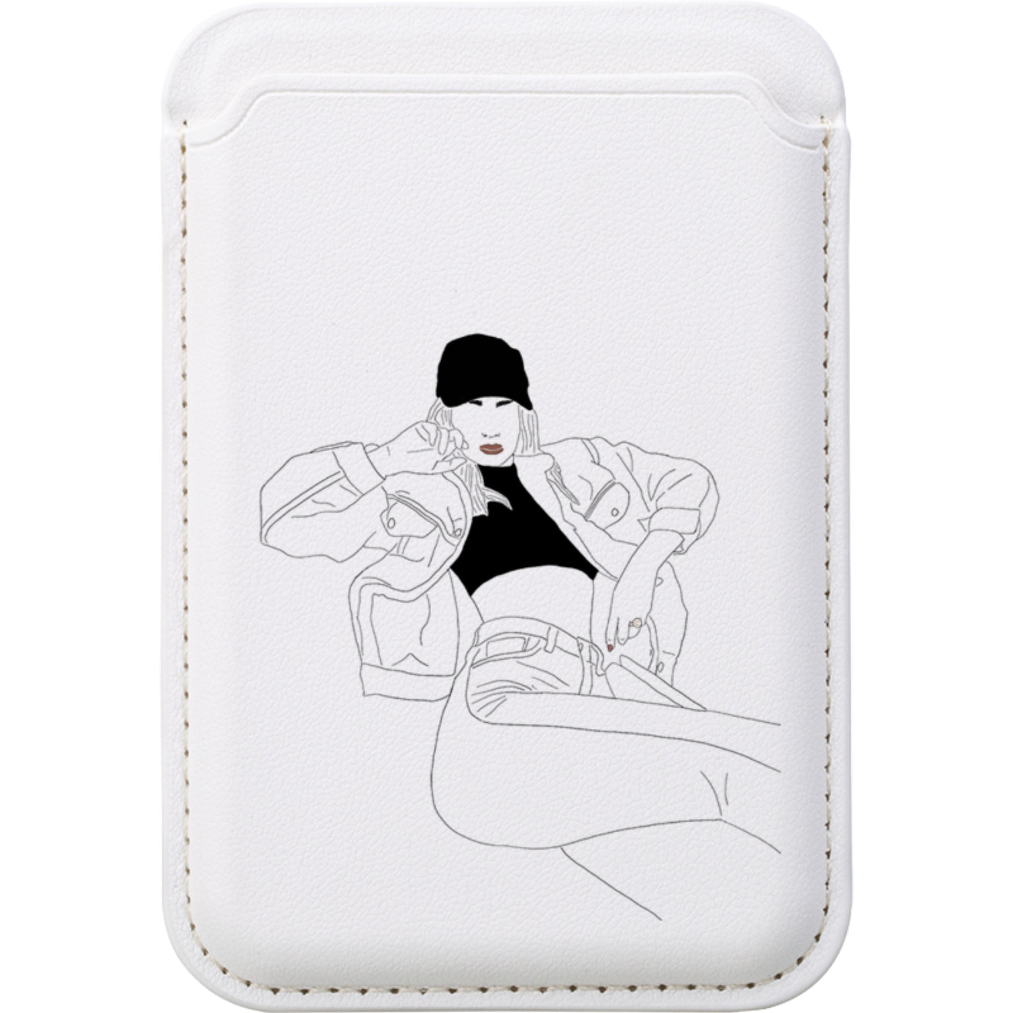 Black Cap by Keagan Haight — Magsafe Wallet for White — Finnaij