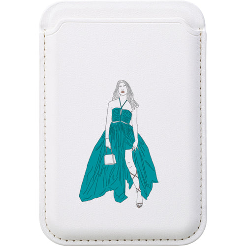 Blue Dress by Keagan Haight — Magsafe Wallet for White — Finnaij