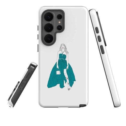 Blue Dress by Keagan Haight — Tough Case for Samsung — Three Quarter — Finnaij