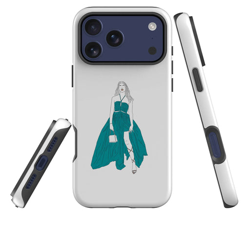 Blue Dress by Keagan Haight — Tough Case for iPhone — Three Quarter — Finnaij