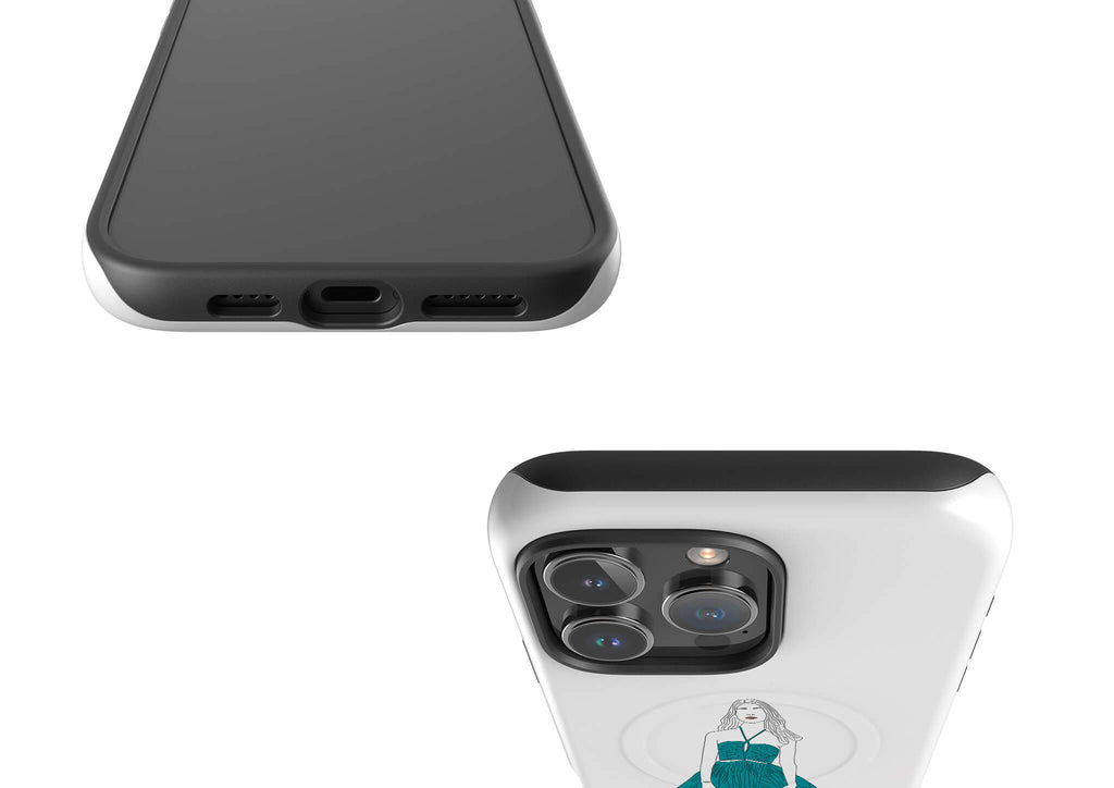 Blue Dress by Keagan Haight — Magsafe Tough Case for iPhone — Finnaij