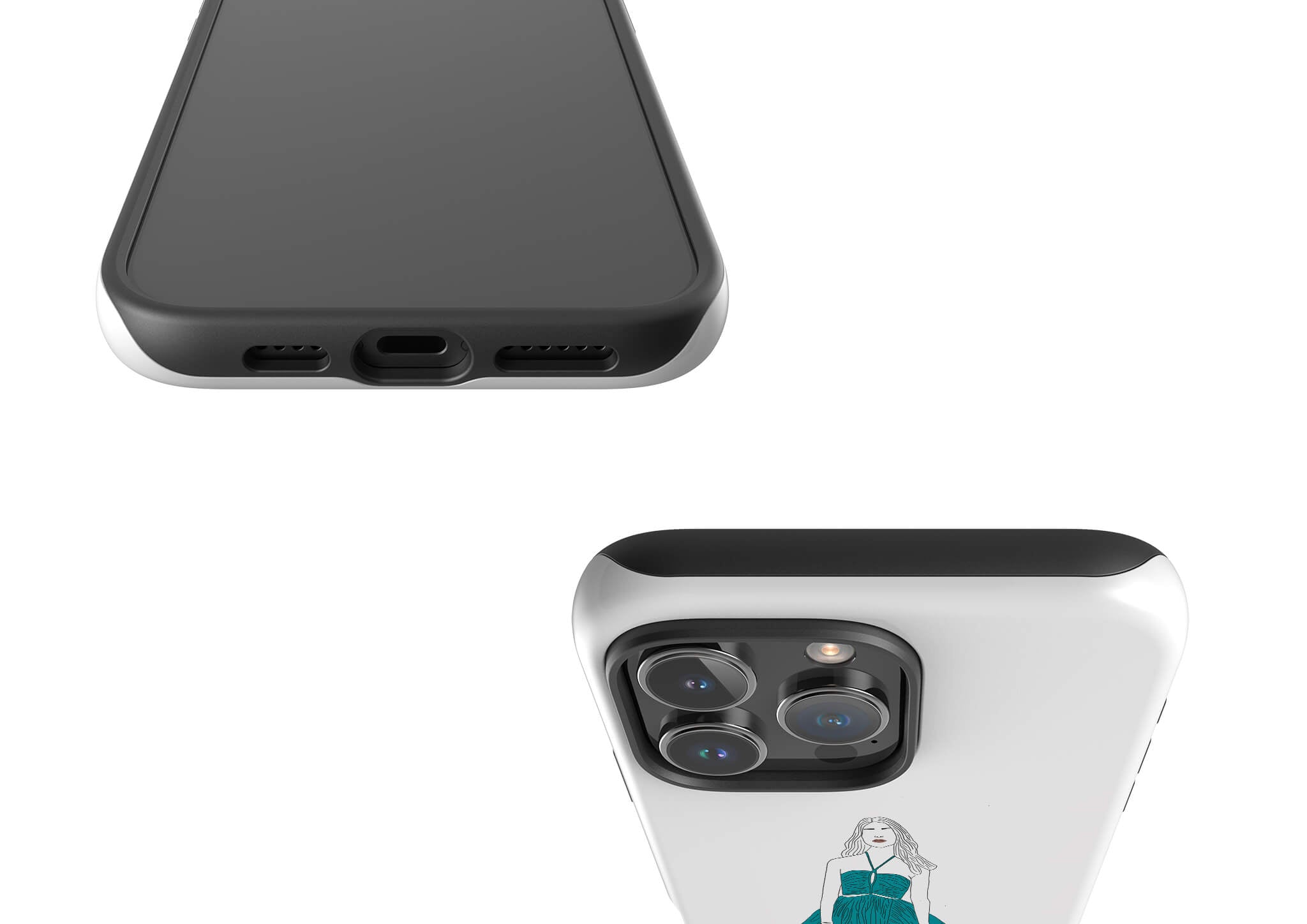 Blue Dress by Keagan Haight Tough Case for iPhone — Finnaij