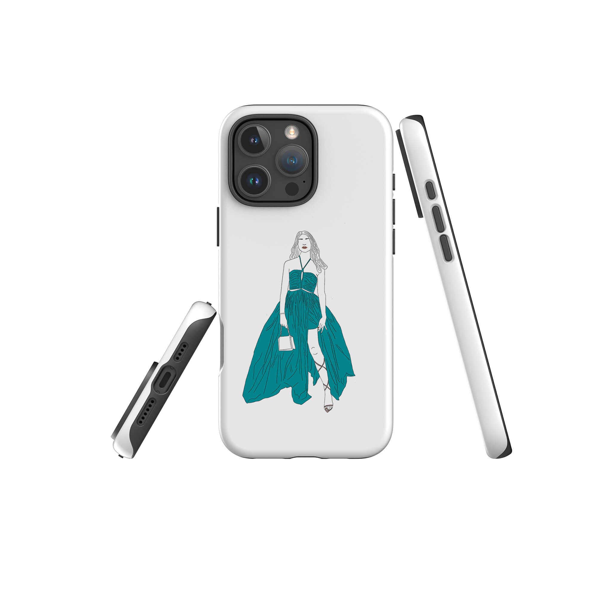 Blue Dress by Keagan Haight Tough Case for iPhone — Finnaij