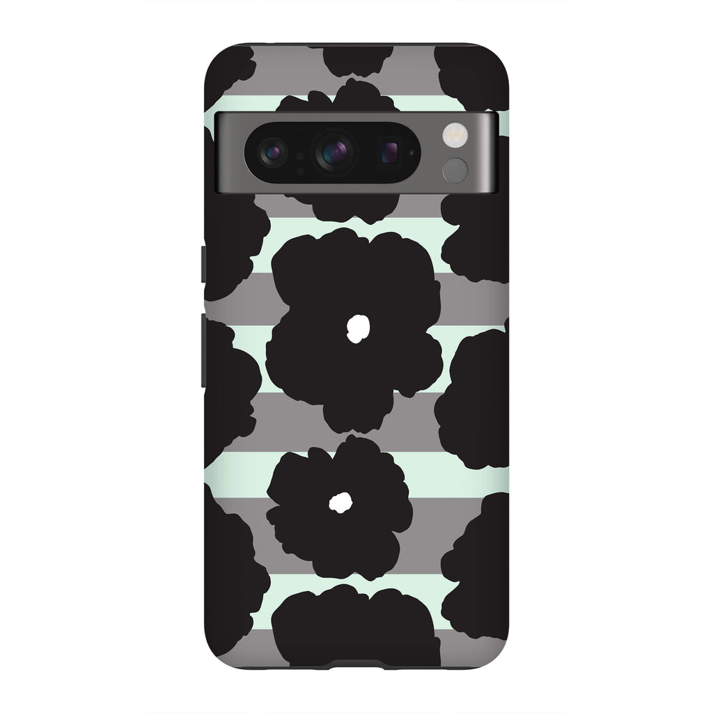 Bold Floral Black Tough Case for Google Pixel — Finnaij