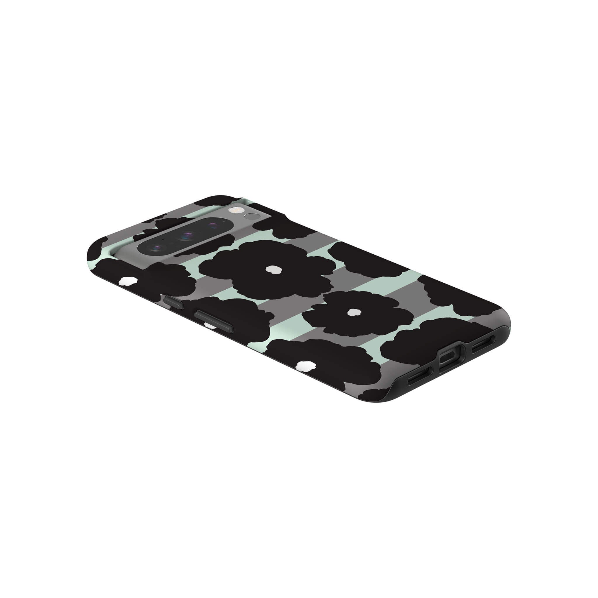 Bold Floral Black Tough Case for Google Pixel — Finnaij