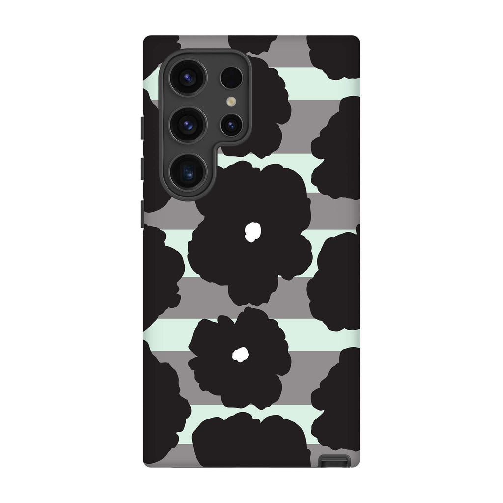 Bold Floral Black Tough Case for Samsung Galaxy — Finnaij
