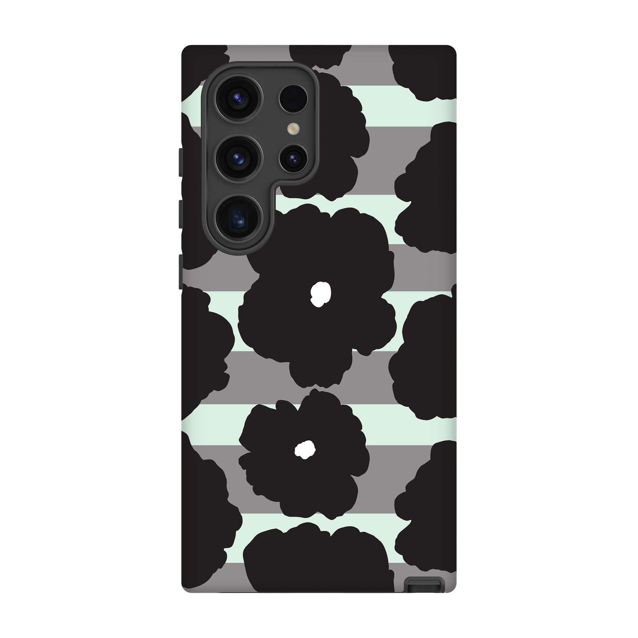 Bold Floral Black Tough Case for Samsung Galaxy — Finnaij