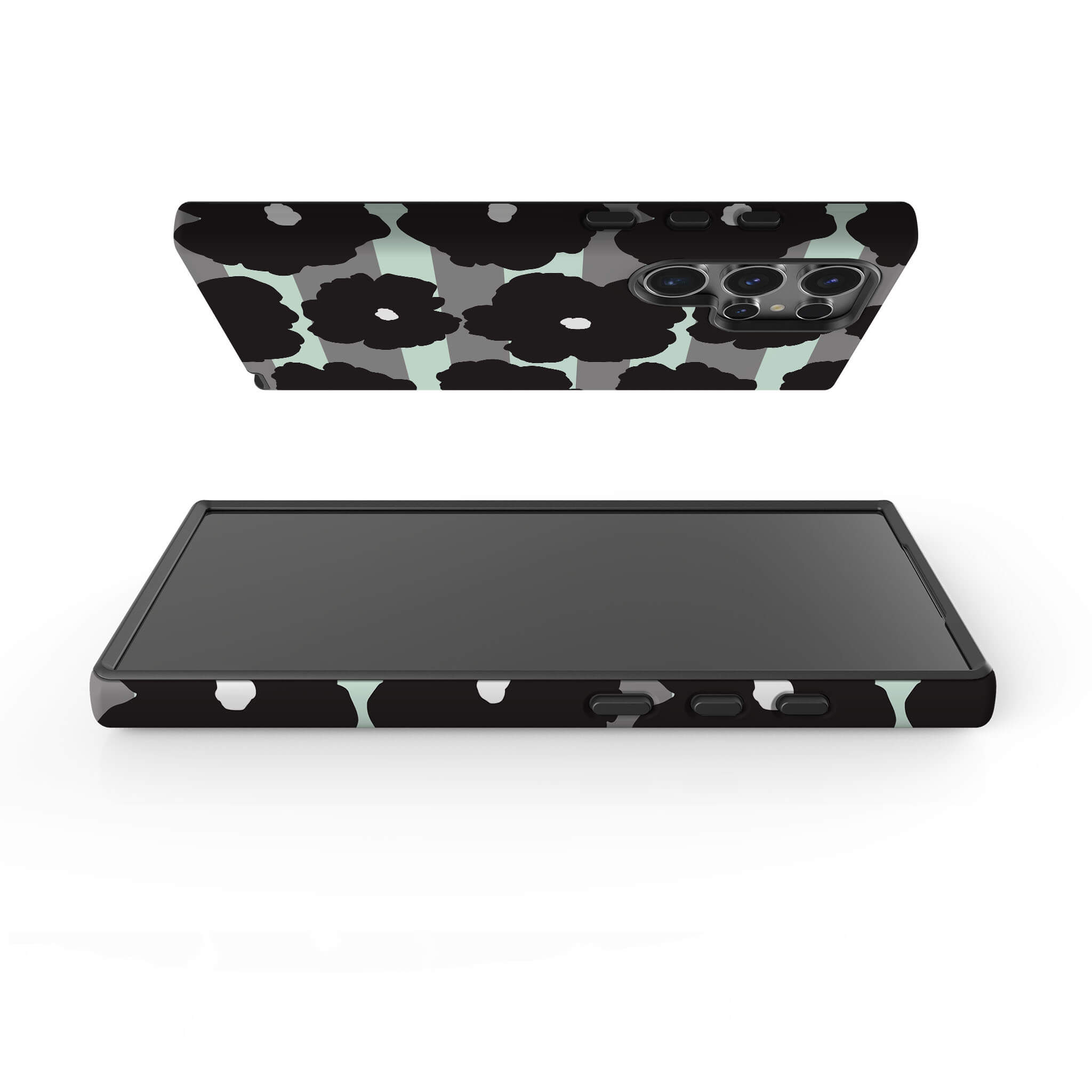 Bold Floral Black Tough Case for Samsung Galaxy — Finnaij