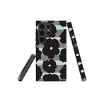 Bold Floral Black Tough Case for Samsung Galaxy — Finnaij