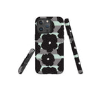 Bold Floral Black — Magsafe Tough Case for iPhone — Three Quarter — Finnaij