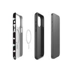Bold Floral Black — Magsafe Tough Case for iPhone — Finnaij