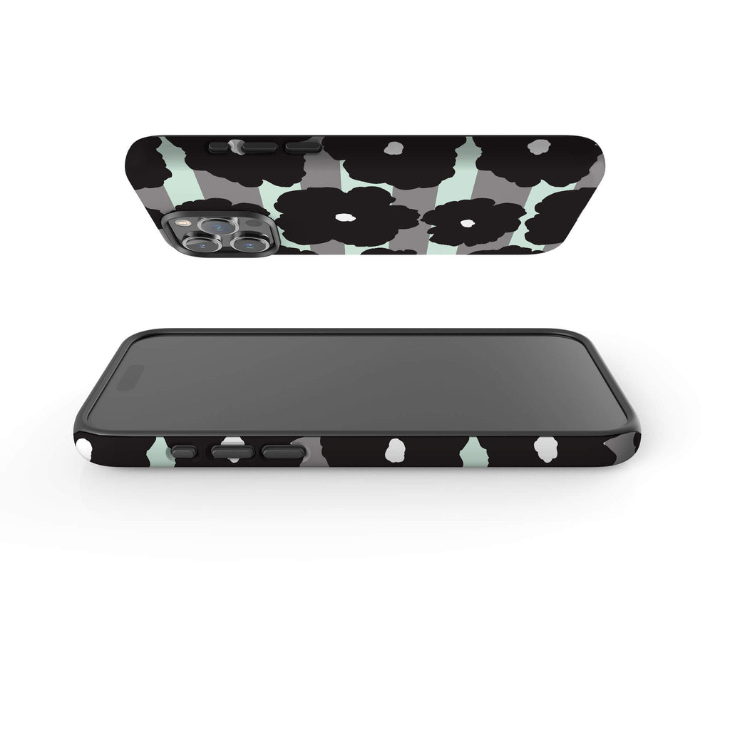 Bold Floral Black Tough Case for iPhone — Finnaij