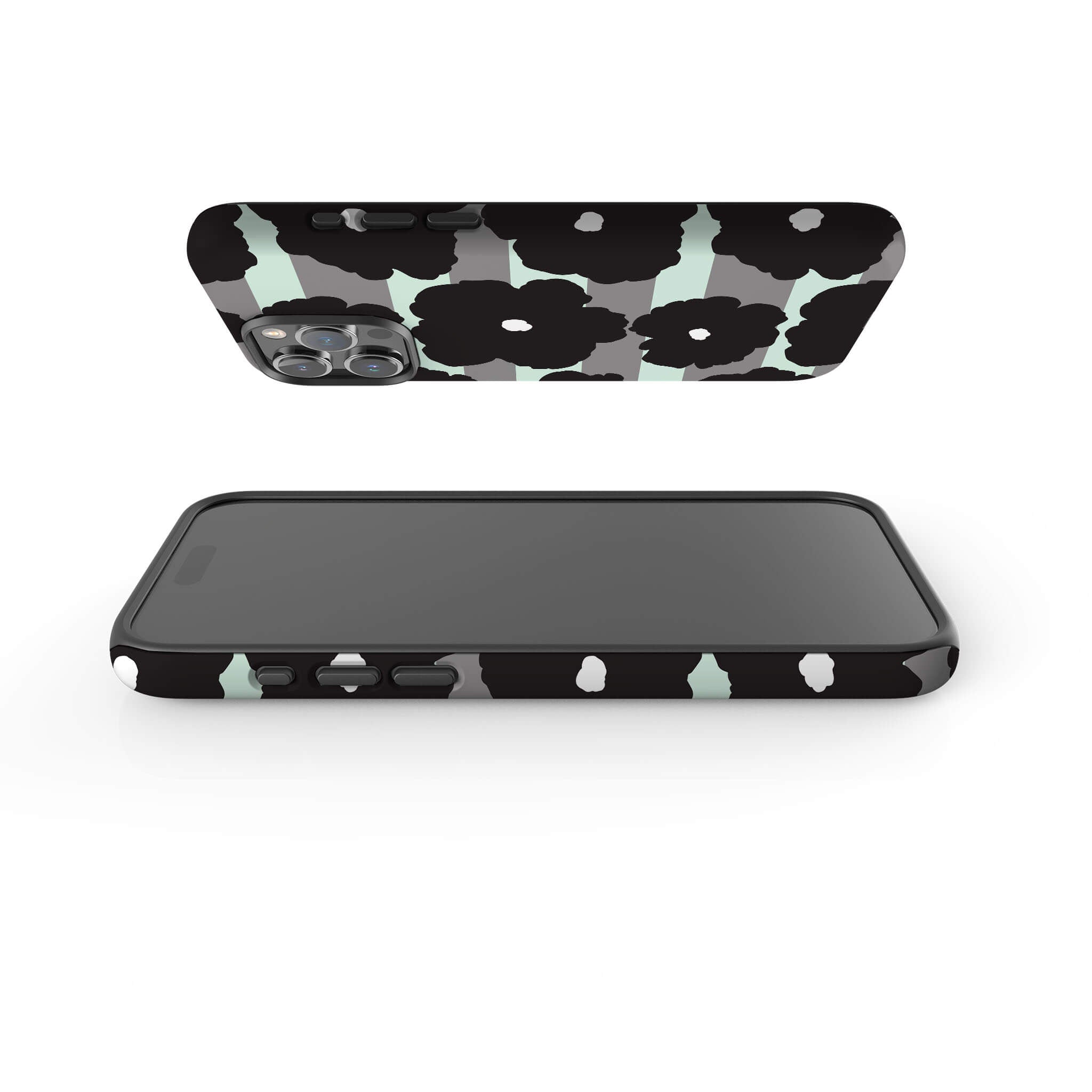 Bold Floral Black Tough Case for iPhone — Finnaij