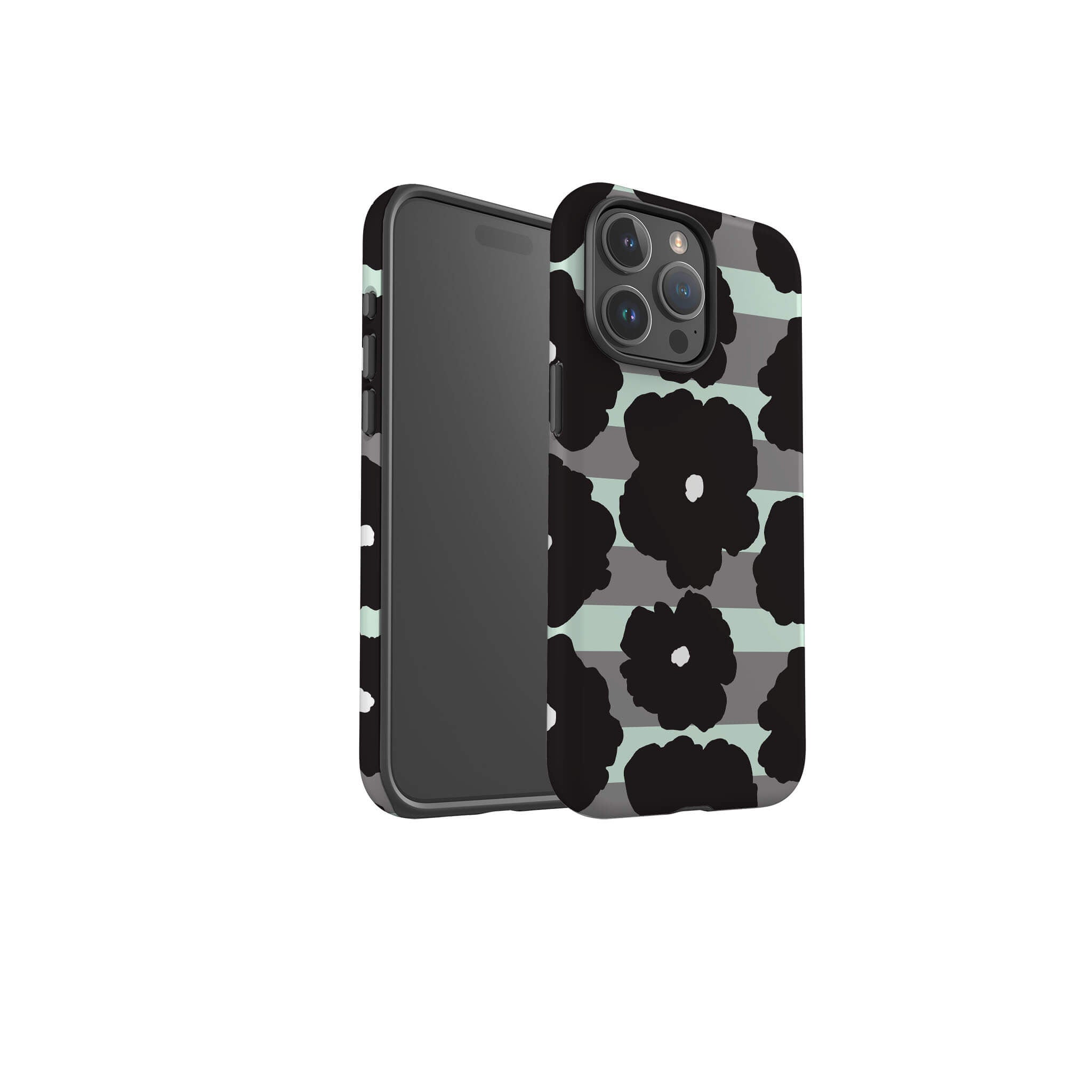 Bold Floral Black Tough Case for iPhone — Finnaij