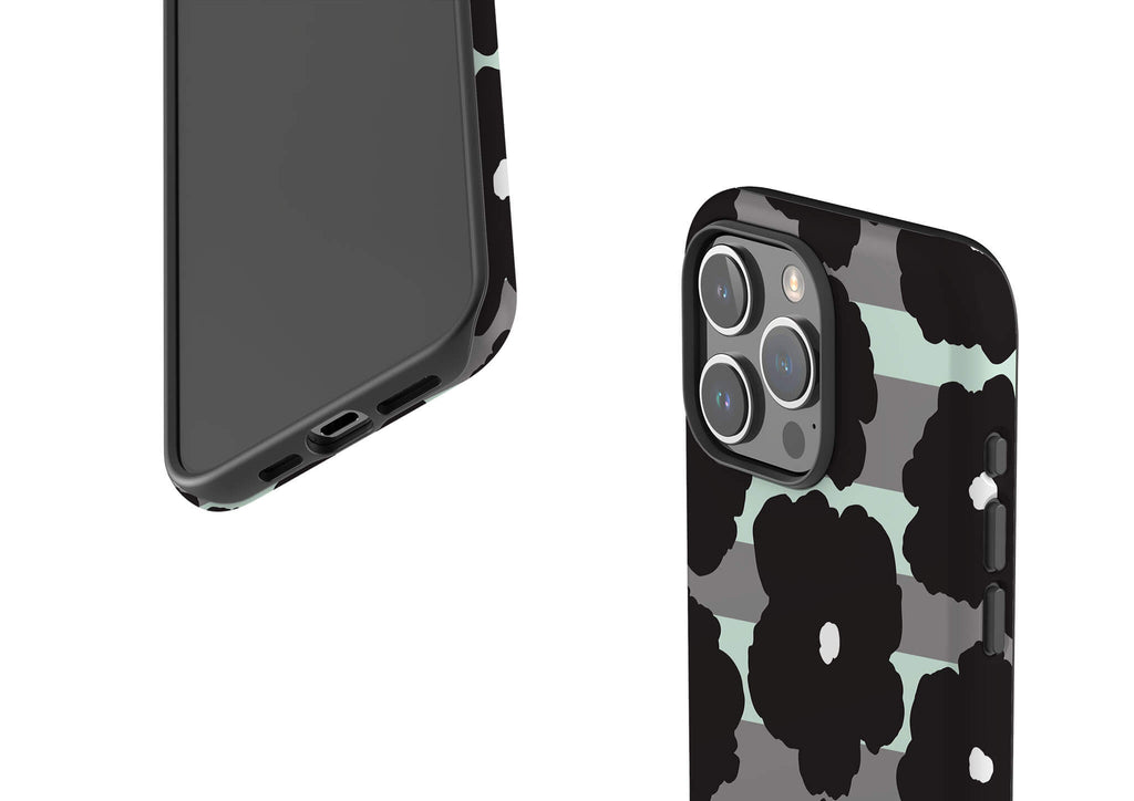 Bold Floral Black Tough Case for iPhone — Finnaij