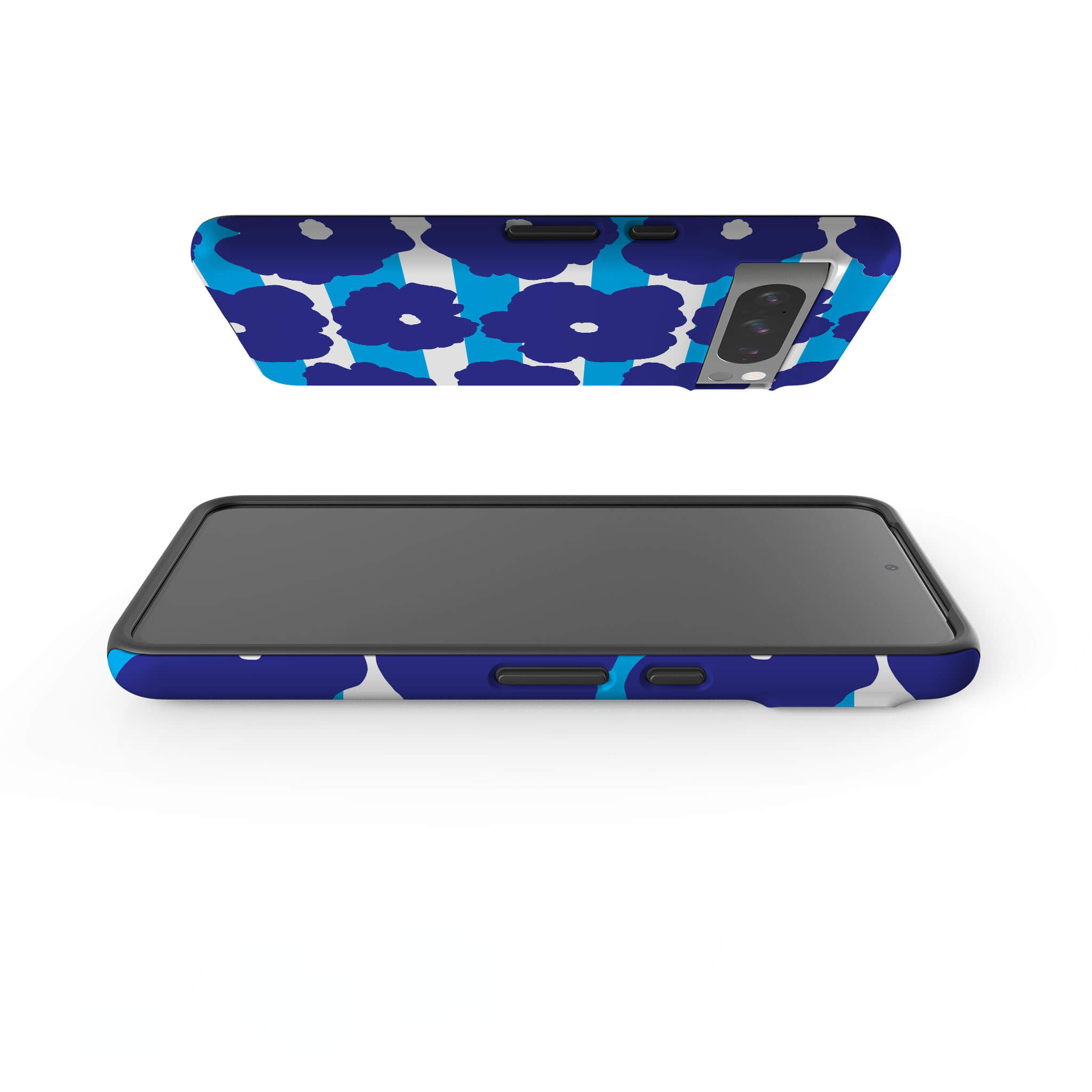 Bold Floral Blue Tough Case for Google Pixel — Finnaij