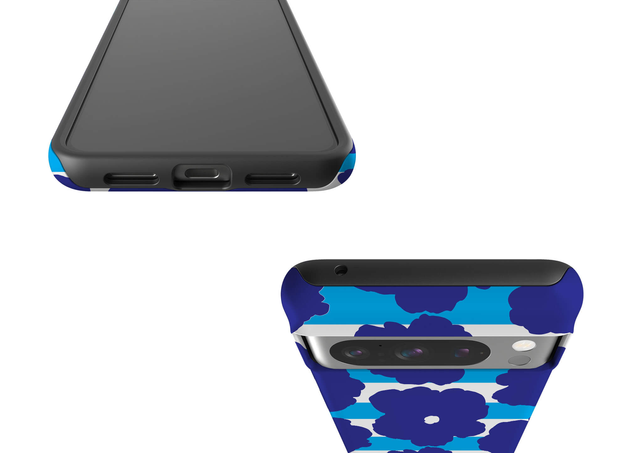 Bold Floral Blue Tough Case for Google Pixel — Finnaij