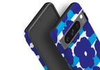 Bold Floral Blue Tough Case for Google Pixel — Front Face — Finnaij