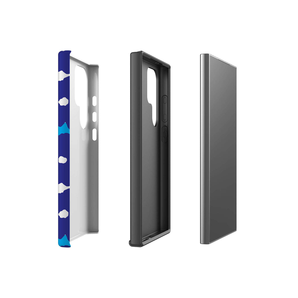 Bold Floral Blue Tough Case for Samsung Galaxy — Finnaij
