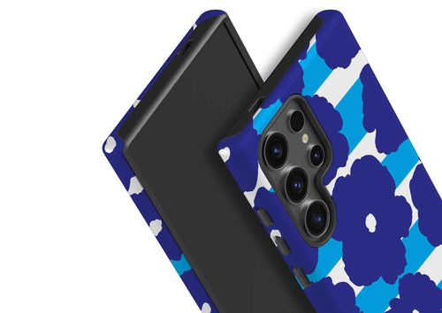 Bold Floral Blue — Tough Case for Samsung — Finnaij