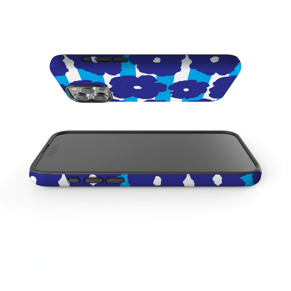 Bold Floral Blue MagSafe Tough Case for iPhone — Finnaij