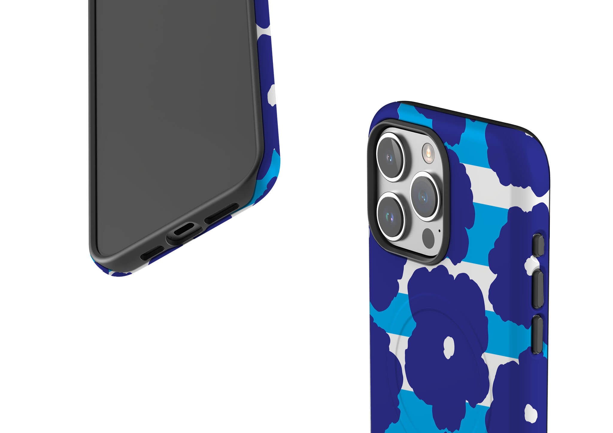 Bold Floral Blue MagSafe Tough Case for iPhone — Finnaij