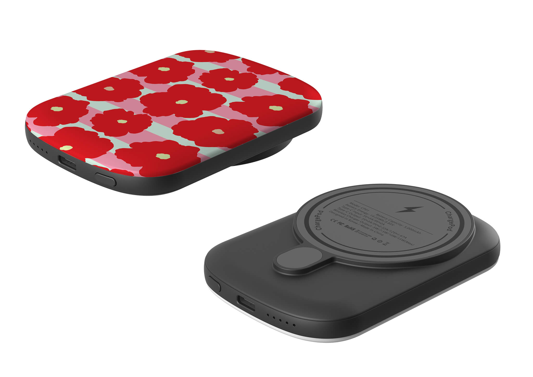 Bold Floral MagSafe CHARGEPOD — Finnaij