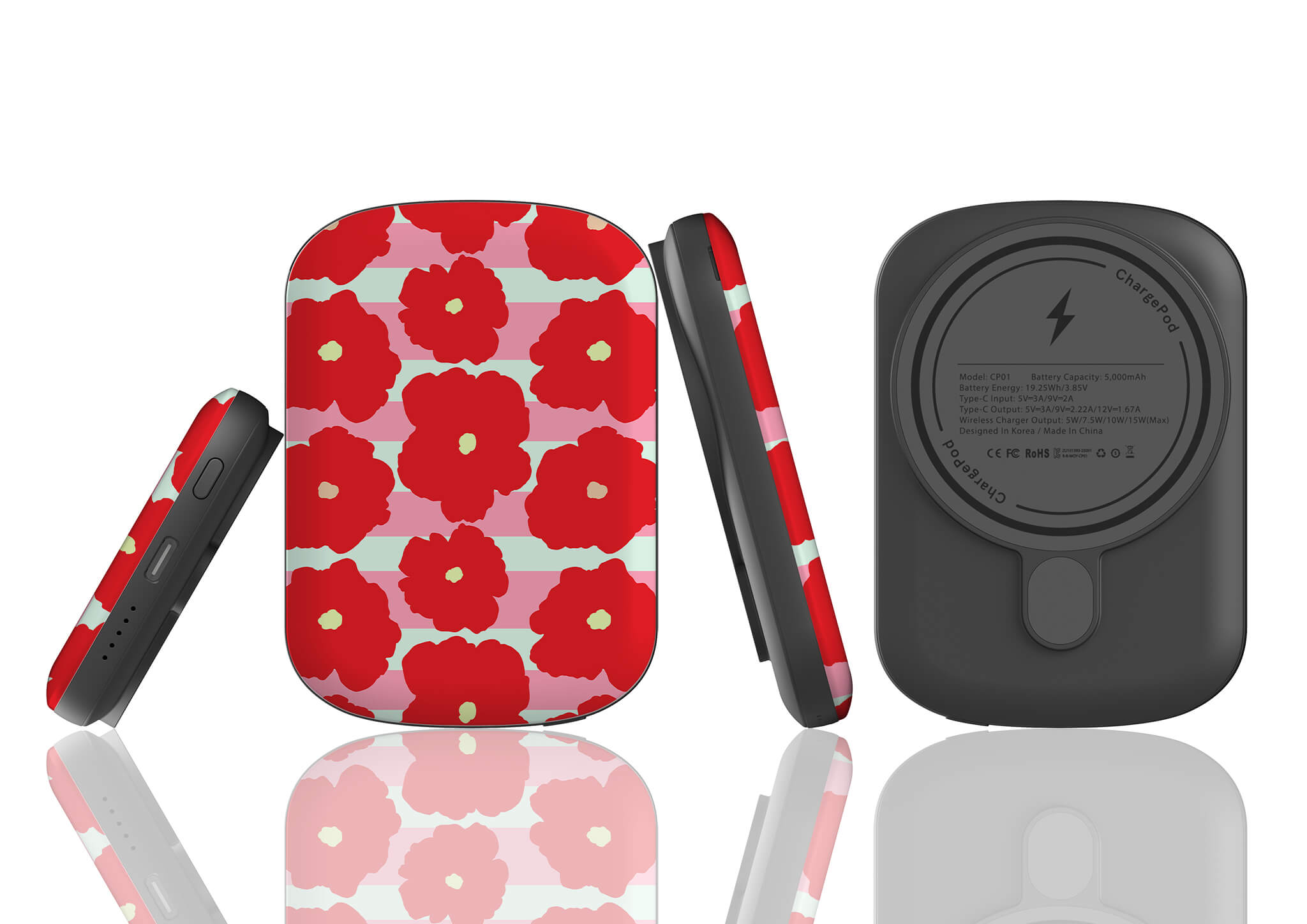 Bold Floral MagSafe CHARGEPOD — Finnaij