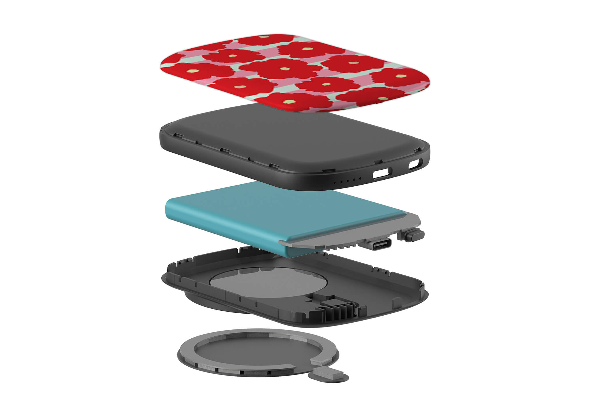 Bold Floral MagSafe CHARGEPOD — Finnaij