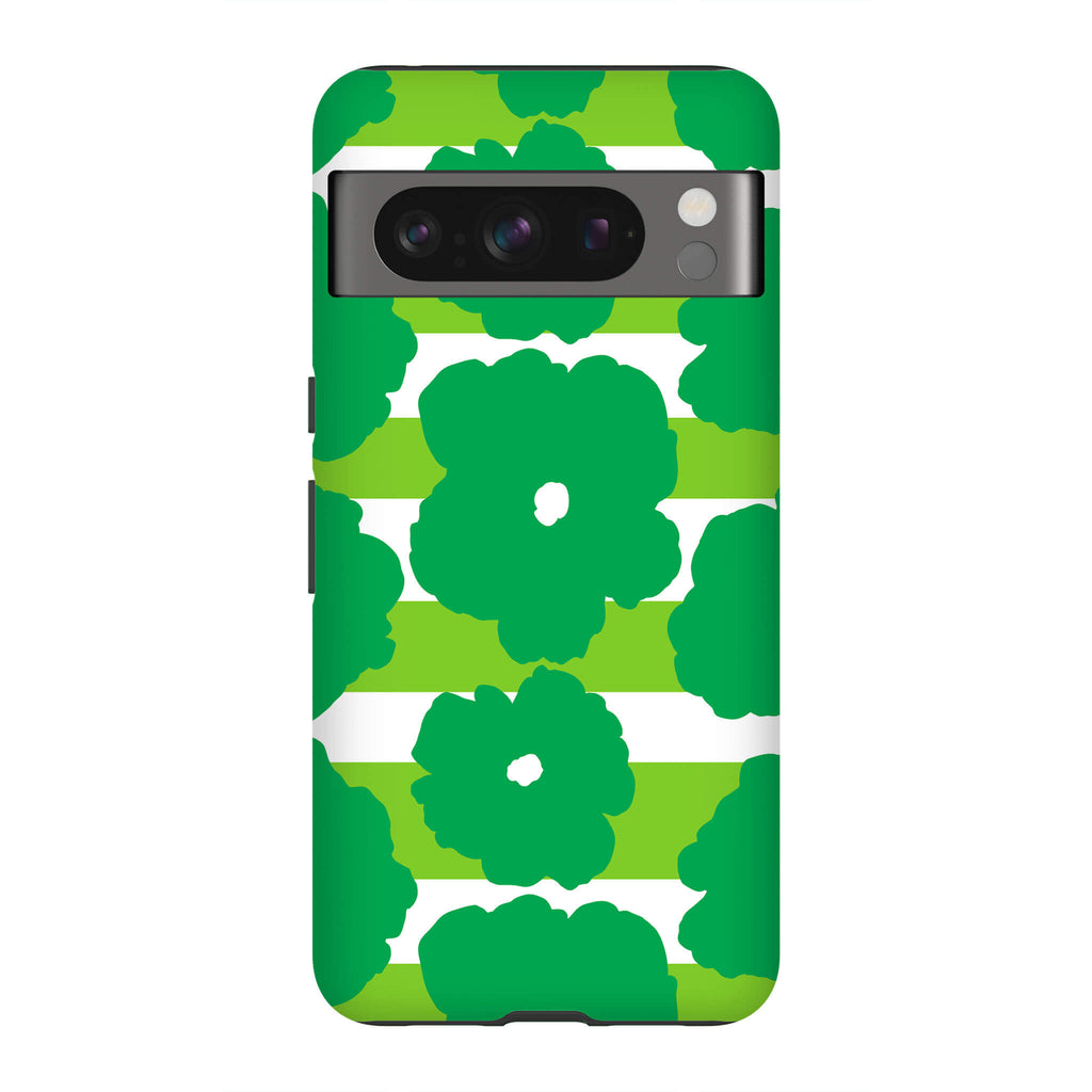 Bold Floral Green Tough Case for Google Pixel — Finnaij