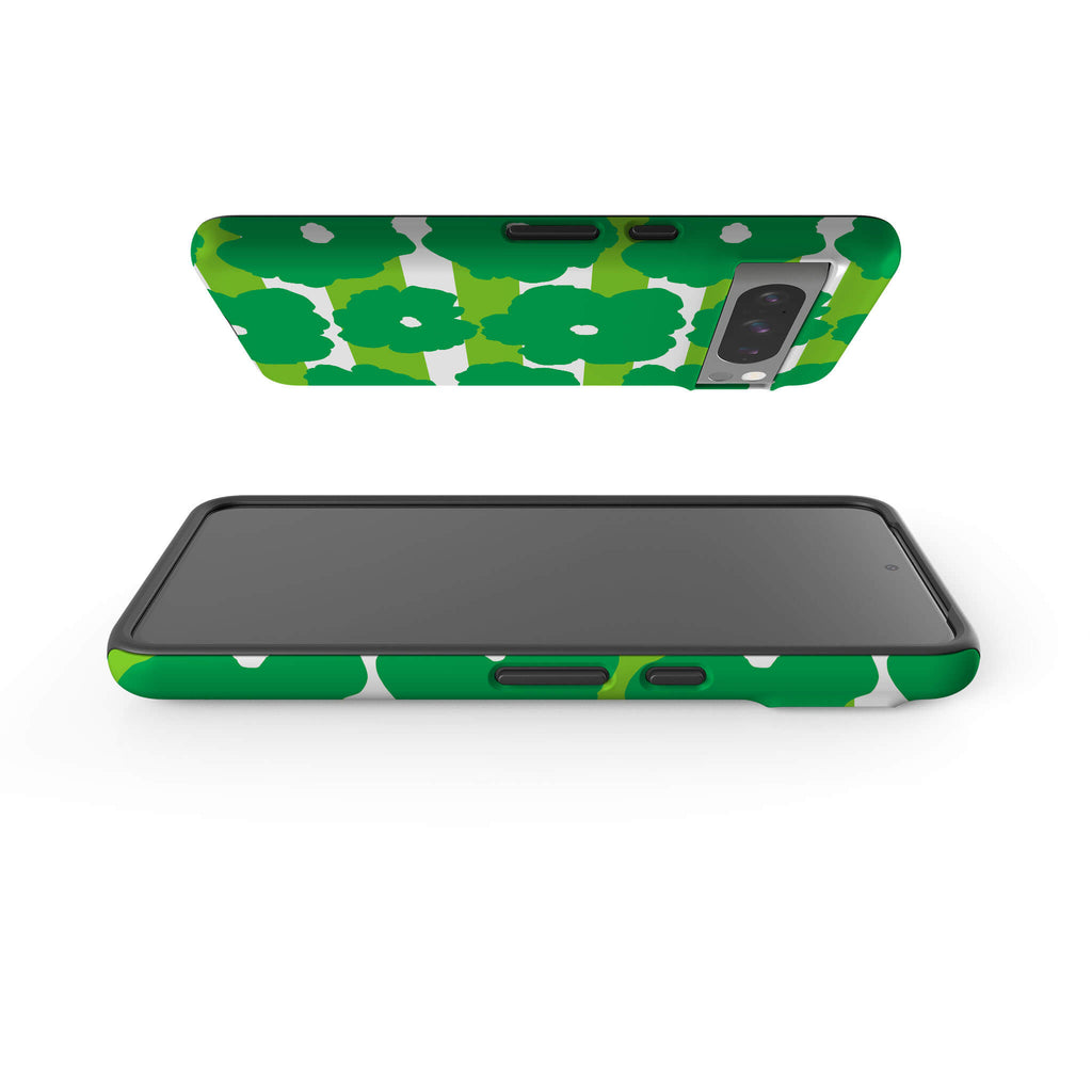 Bold Floral Green Tough Case for Google Pixel — Finnaij