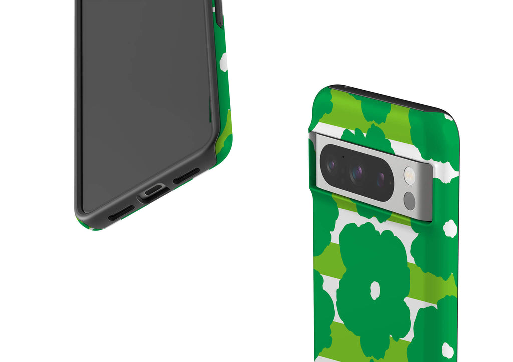 Bold Floral Green Tough Case for Google Pixel — Finnaij