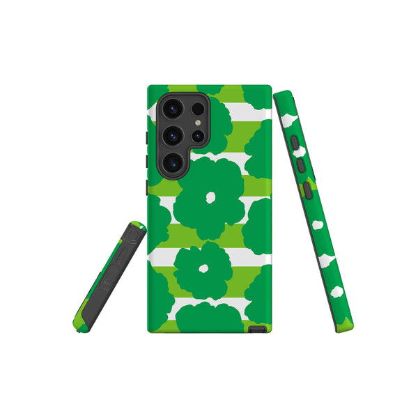 Bold Floral Green - Samsung Tough Case