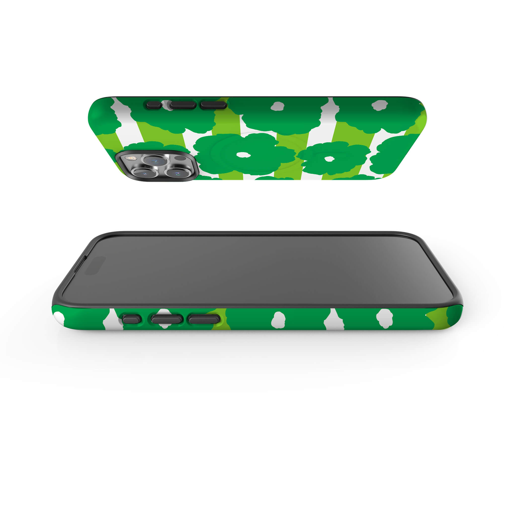 Bold Floral Green — Magsafe Tough Case for iPhone — Finnaij